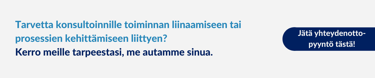 Ota yhteyttä - lean ja prosessien kehittäminen
