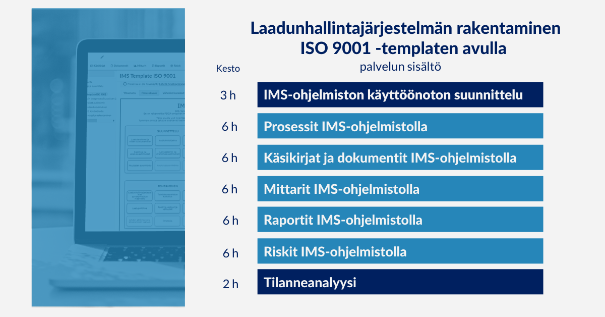 Laatujärjestelmän rakentaminen ja IMS-ohjelmisto, Arter Oy (3)